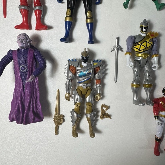 Vintage 90s Y2K Power Rangers Action Figures Lot w/ Accessories 20+ Pcs - Picture 9 of 16
